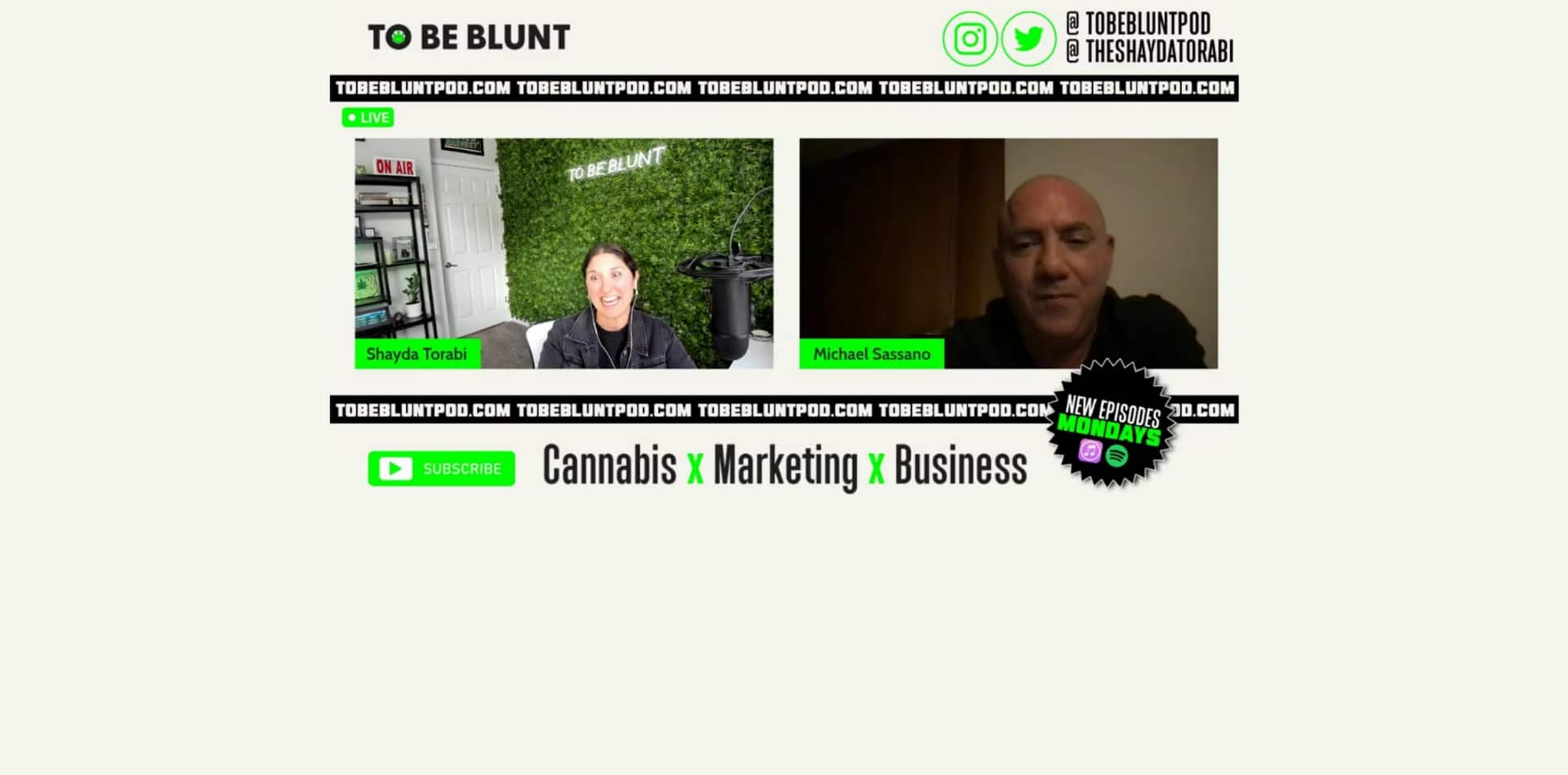 Michael Sassano of Somai Pharmaceuticals on To Be Blunt - Episode 117 The Global Cannabis Market and Why Germany is Poised to Lead