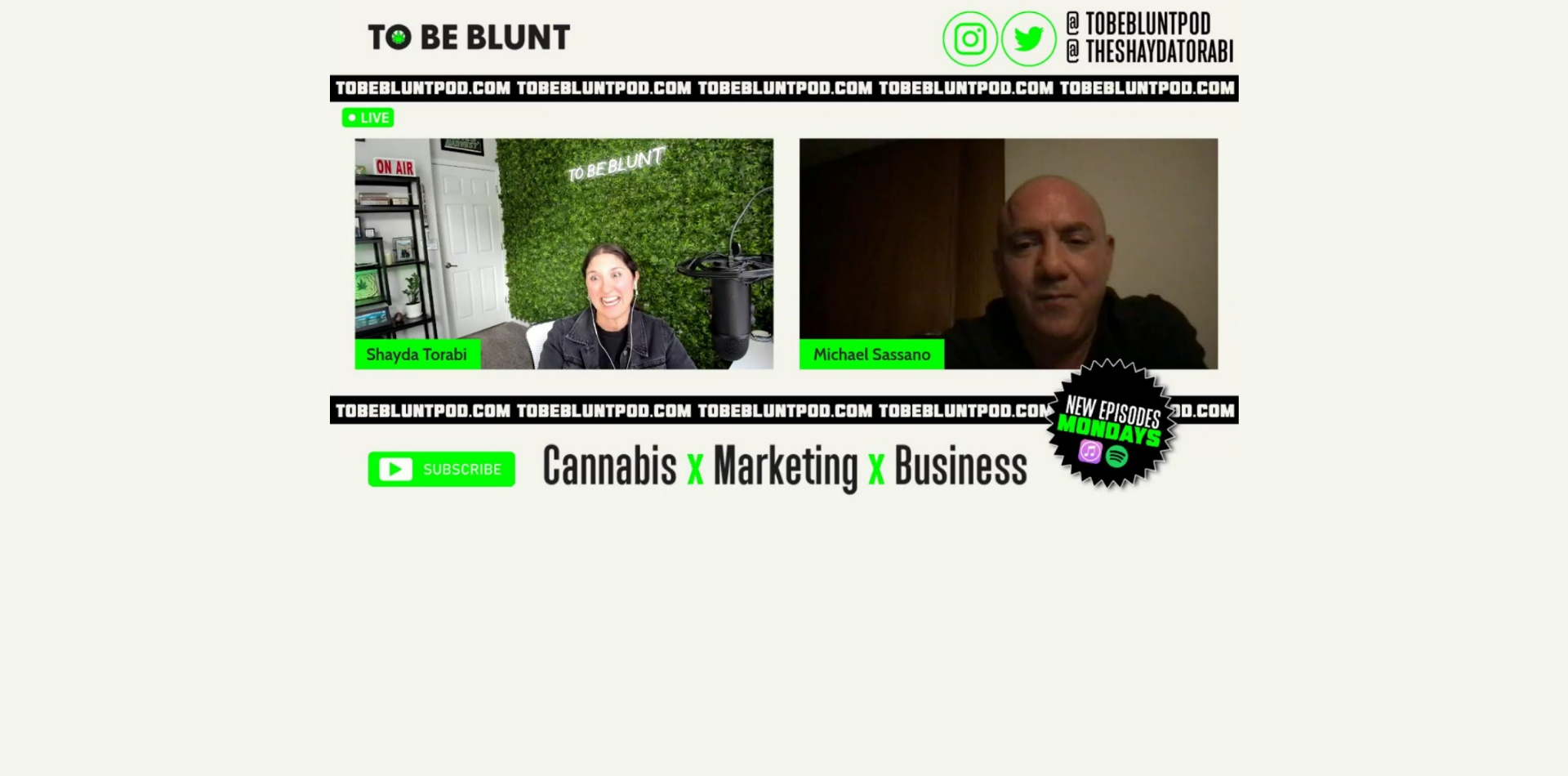 Michael Sassano von Somai Pharmaceuticals bei To Be Blunt - Episode 117 Der globale Cannabismarkt und warum Deutschland führend sein wird