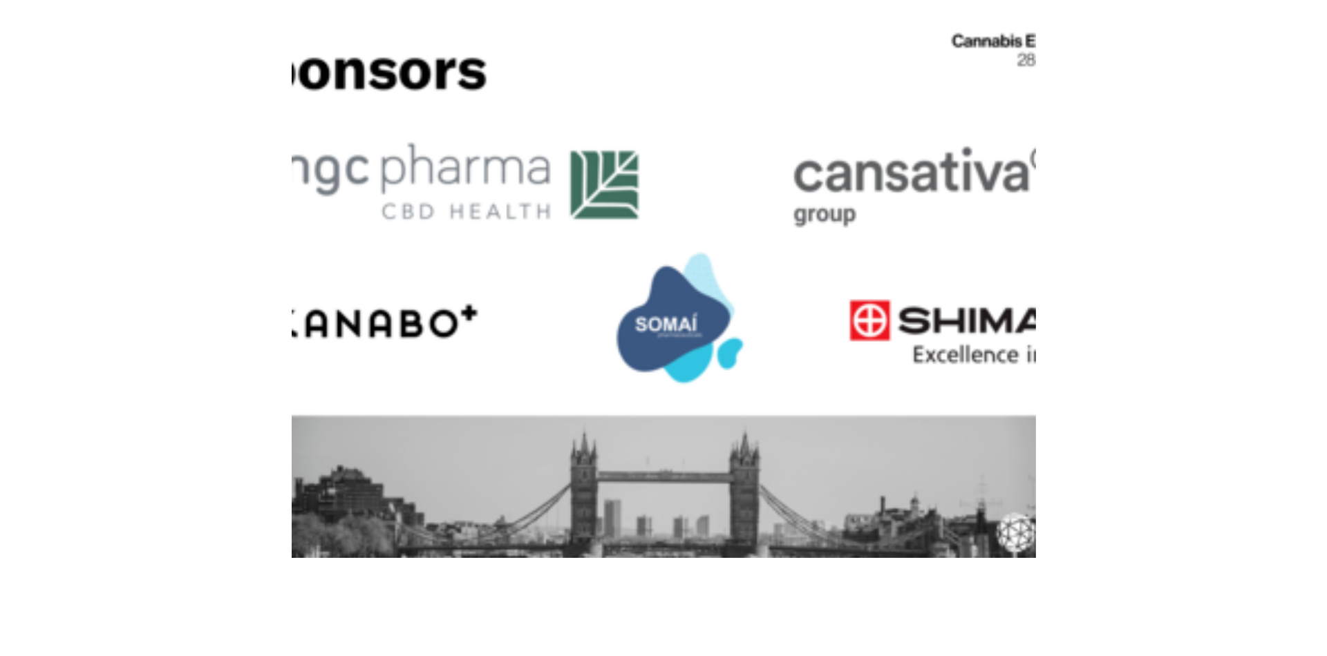 MGC Pharma, Cansativa Group &amp; Somai Pharmaceuticals als Sponsoren der Cannabis Europa angekündigt